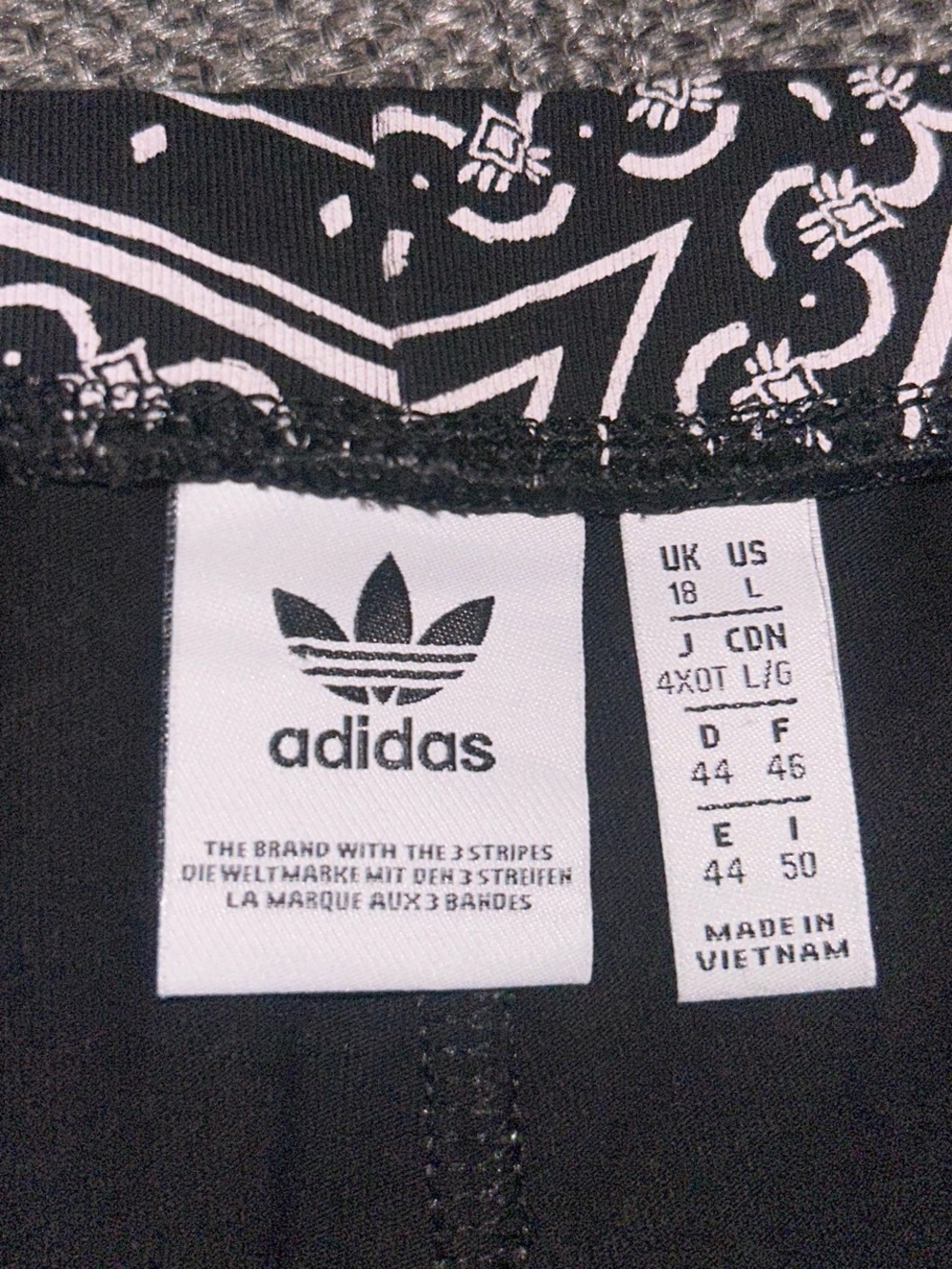 Adidas Originals Bandanna Print Leggings Sweats - Picture 4 of 5